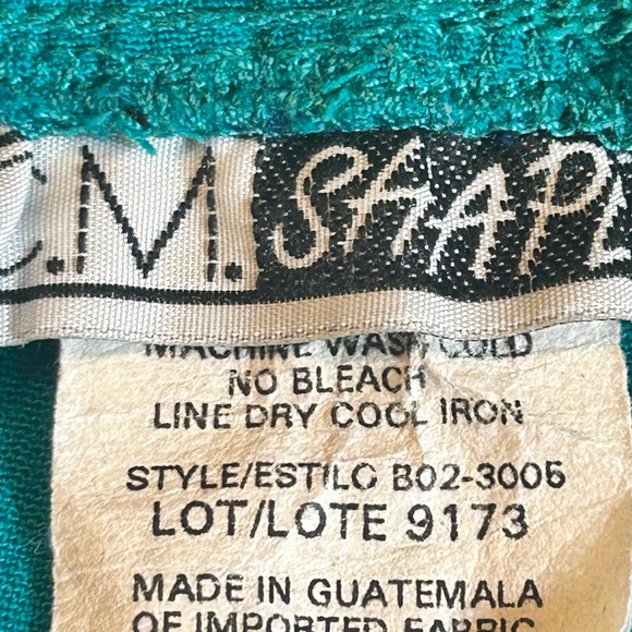 1X CM Shapes turquoise blue green Calcutta crinkle wide leg pants with pockets - Picture 9 of 12